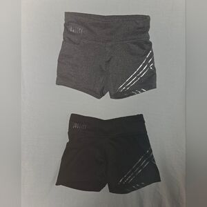 Justice 2pc Black and Gray Athletic Shorts 8